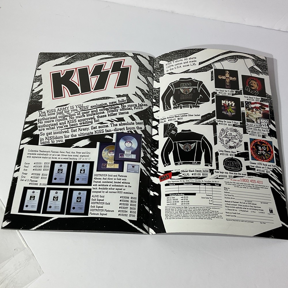 KISS 1st First Worldwide Convention (1995-96)~ Small 34 Pg. Booklet PROGRAM BOOK