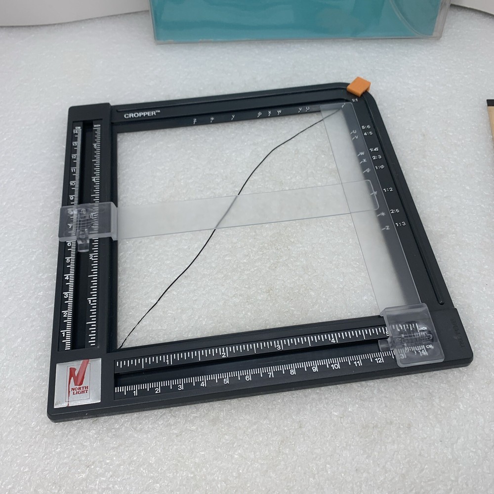 Vintage 1988 Cropper Scale Tool Measuring Guide, North Light