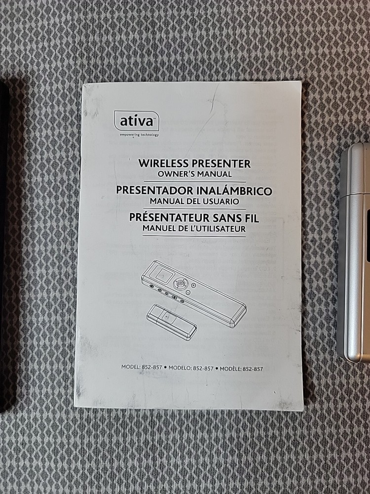 Ativa Remote Wireless USB Laser Presenter - 852-857