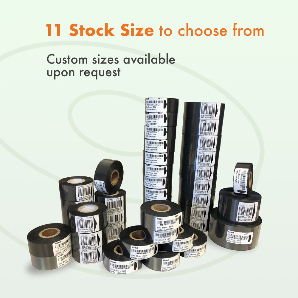 24 Rolls 2.25" x 1000' (57 mm x 305 m) Hot Stamping Foil 1" Core, for Coding Dev