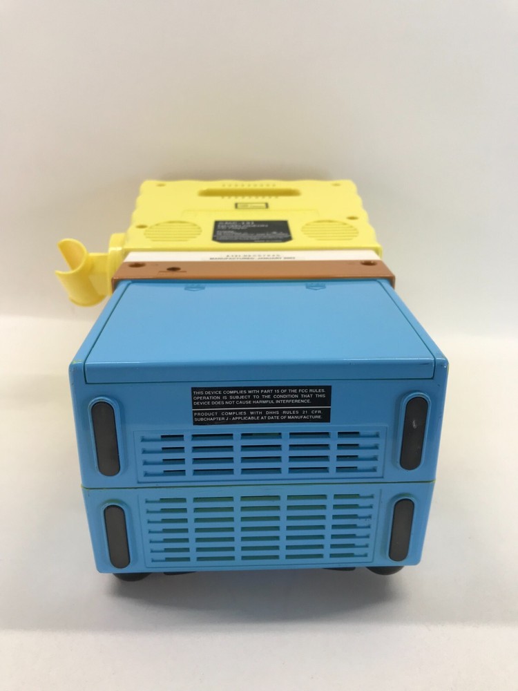spongebob karaoke cd player 2003 rare - missing microphone - tested