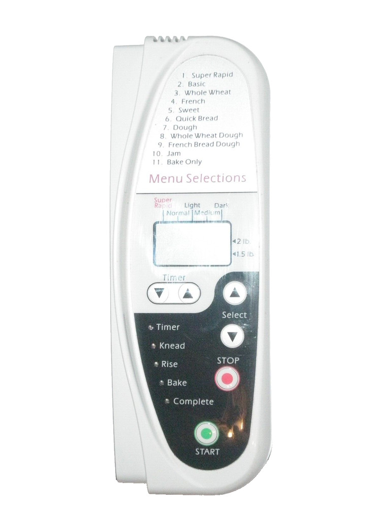 Control Panel + PCB for Regal Kitchen Pro Breadmaker Model K6745s only (#1)