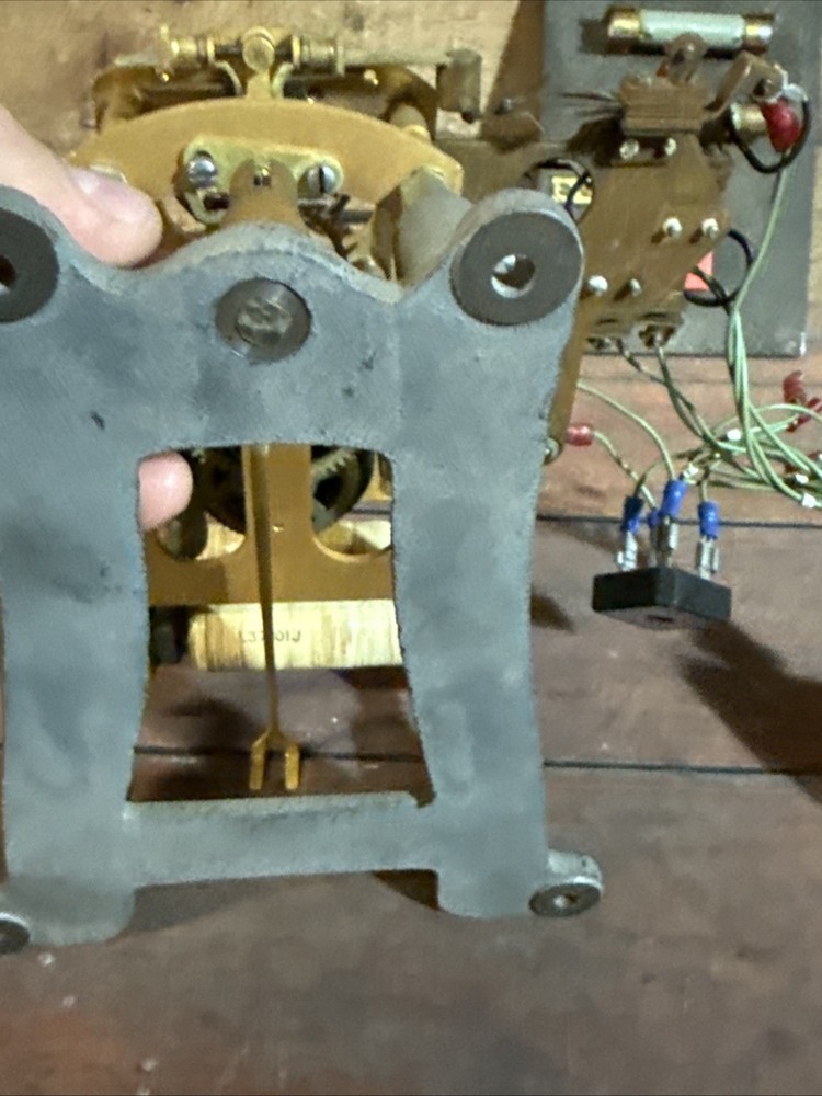 Standard Electric Time Master Clock Part Fuse Box Hands