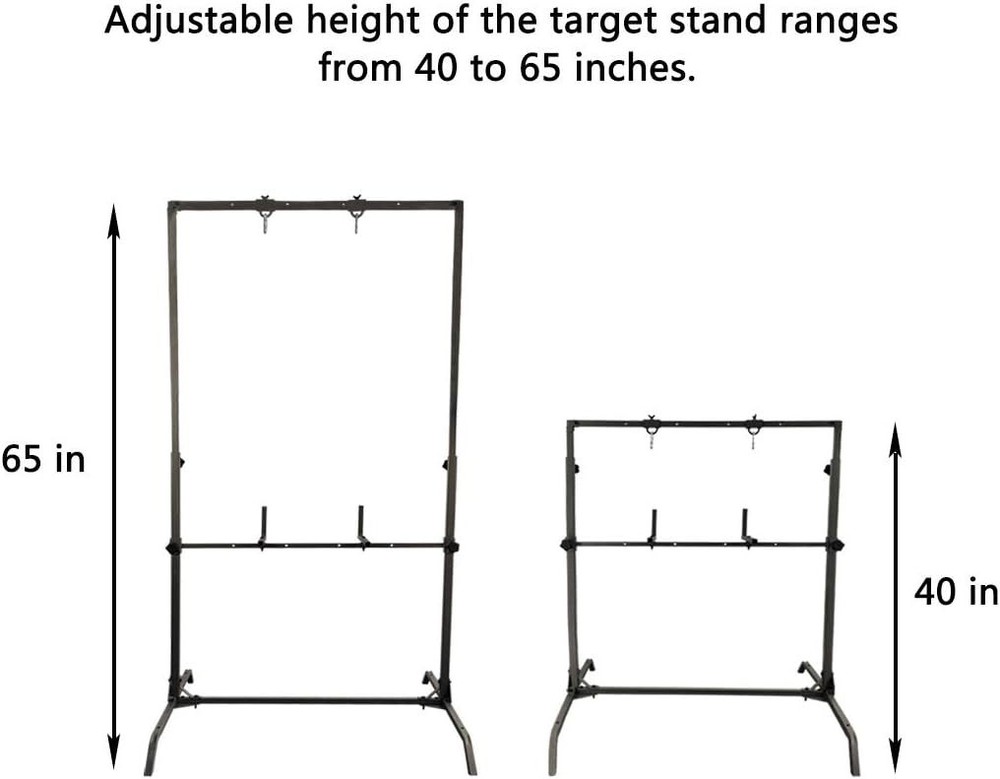 Olive Powder-Coated Archery Stand - Durable Design=