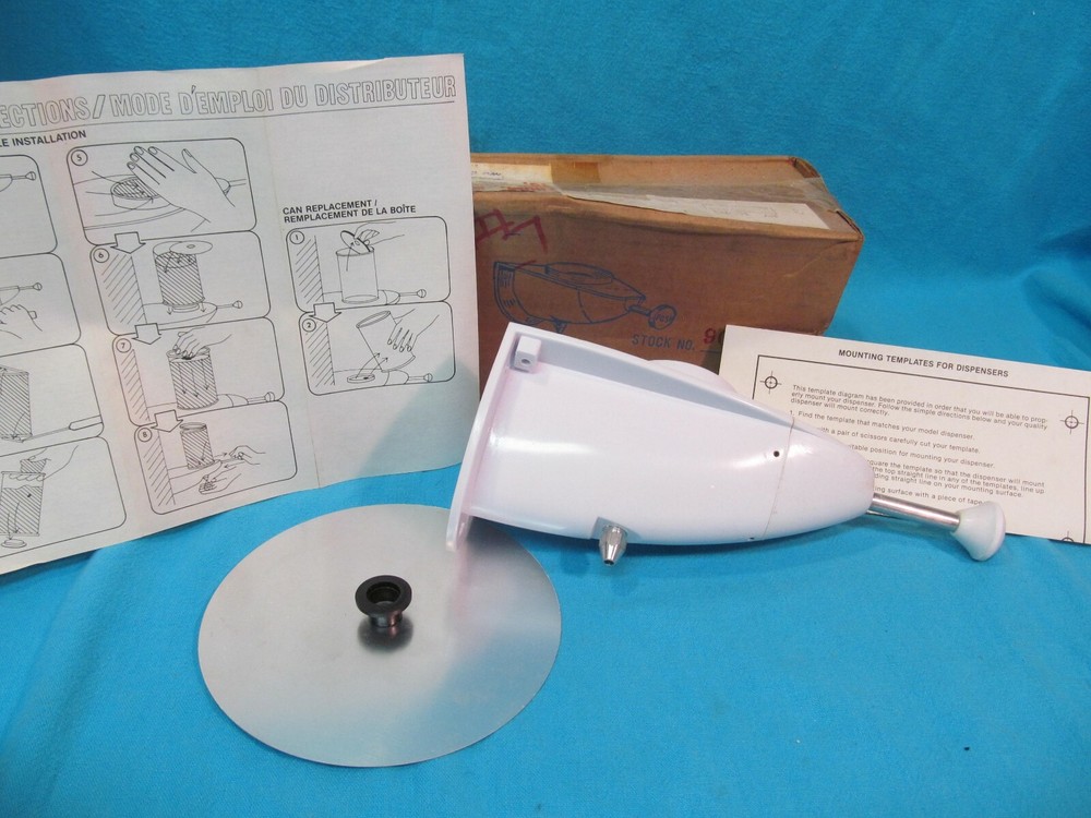NOS WALL MOUNT PUSH TYPE SOAP DISPENSER #90-905