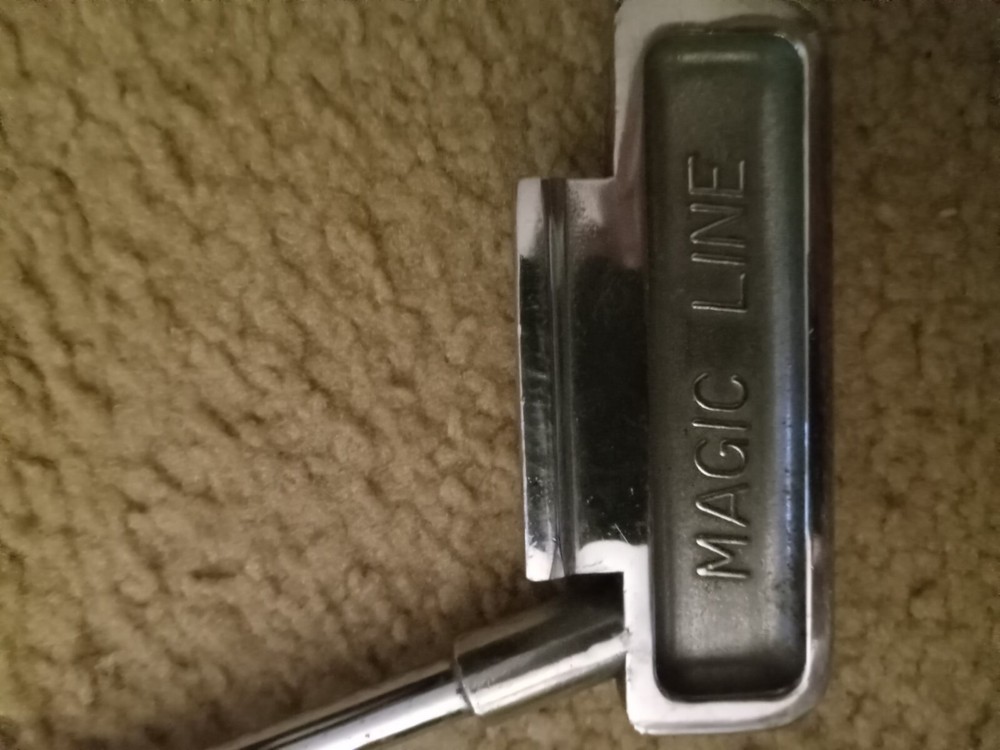 Vintage Golf Putter, "Magic Line" with a mirror for practice