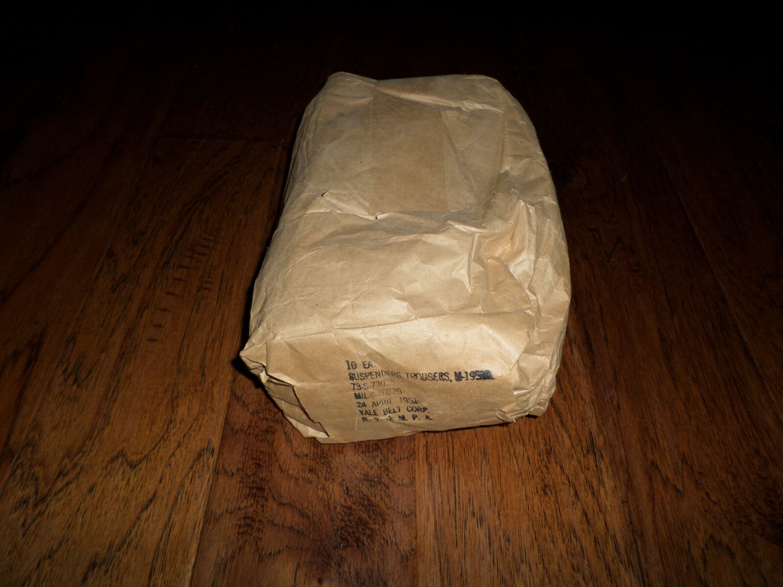 VINTAGE MILITARY ISSUE M-1950 TROUSER PANT SUSPENDERS ELASTIC OD GREEN USA MADE