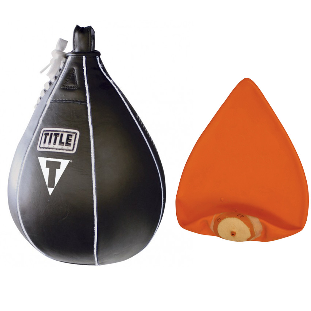 Title Boxing Leather Speed Bag and Bladder - Medium