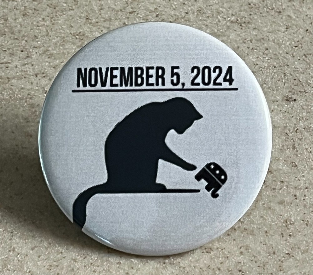 Kamala Harris Pin-Back Button, 2 1/4 inch