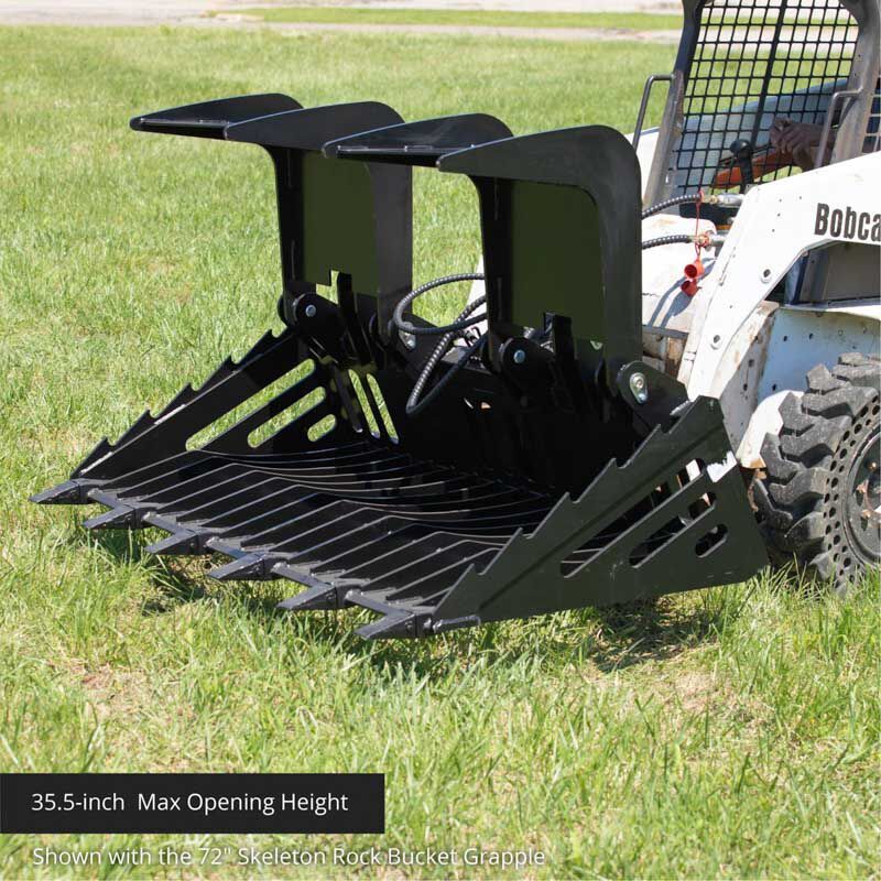 Titan Attachments 82" Skeleton Rock Grapple Rake, SSQA