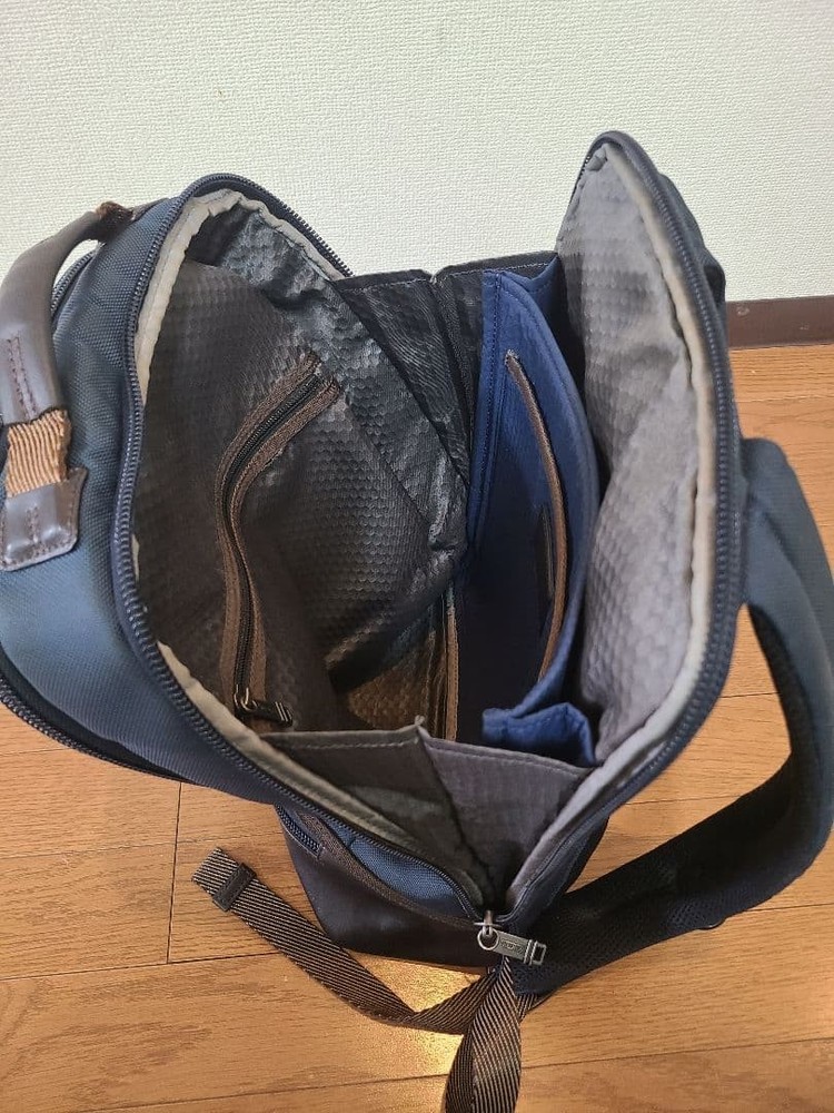 TUMI Alpha Bravo Dover Slim Laptop Backpack A4 Storage Used