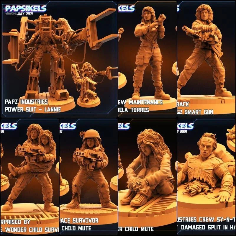 Alien Cargo Hold Drama Miniature