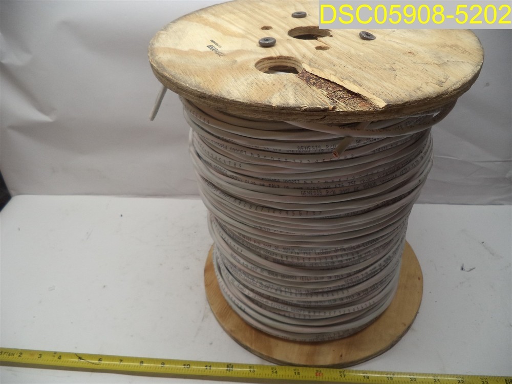 Roll Has Scuff: 1000ft Genesis 3117 18/8C Plenum Security/Control Cable White