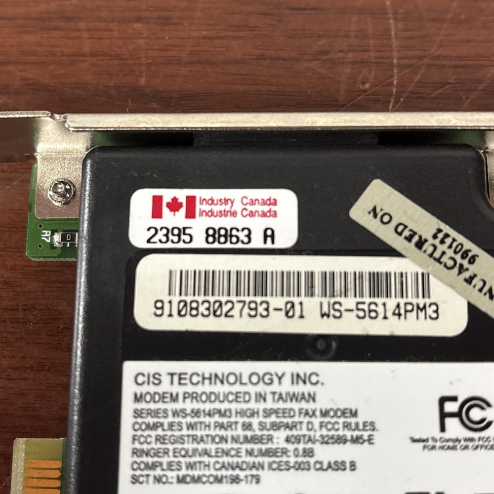 CIS Technology Modem PCI Card