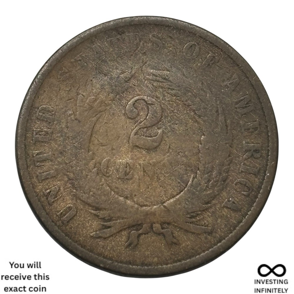 1867 2 Cent Piece X-900