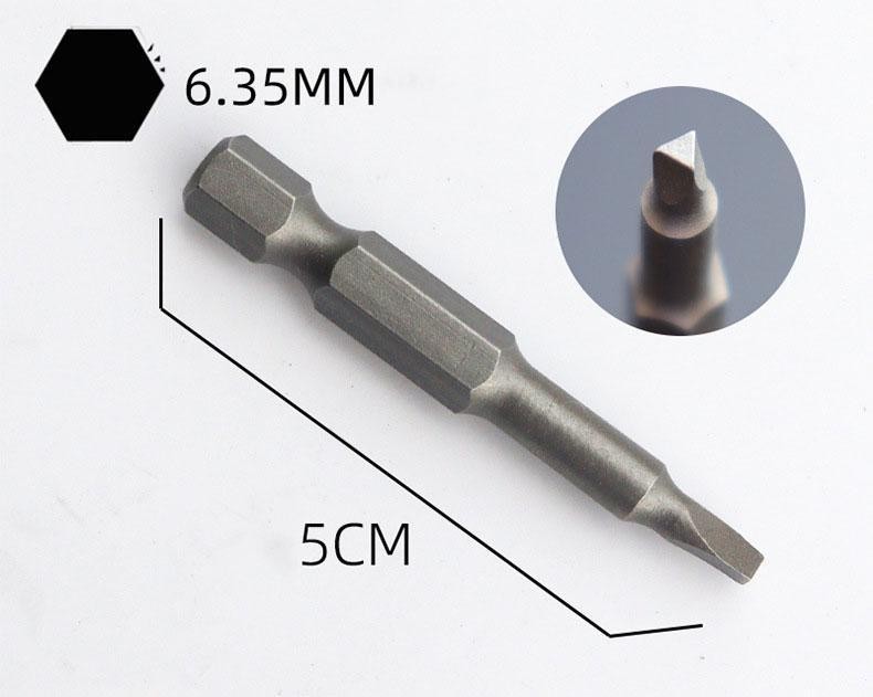 5pcs 50mm Shaped Screwdriver Bits—u, Y, Triangle, Cross & 3-point Tool Set