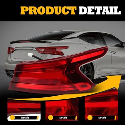 Tail Light Assembly Passenger Side Compatible with Maxima 2016 2017 2018 Right