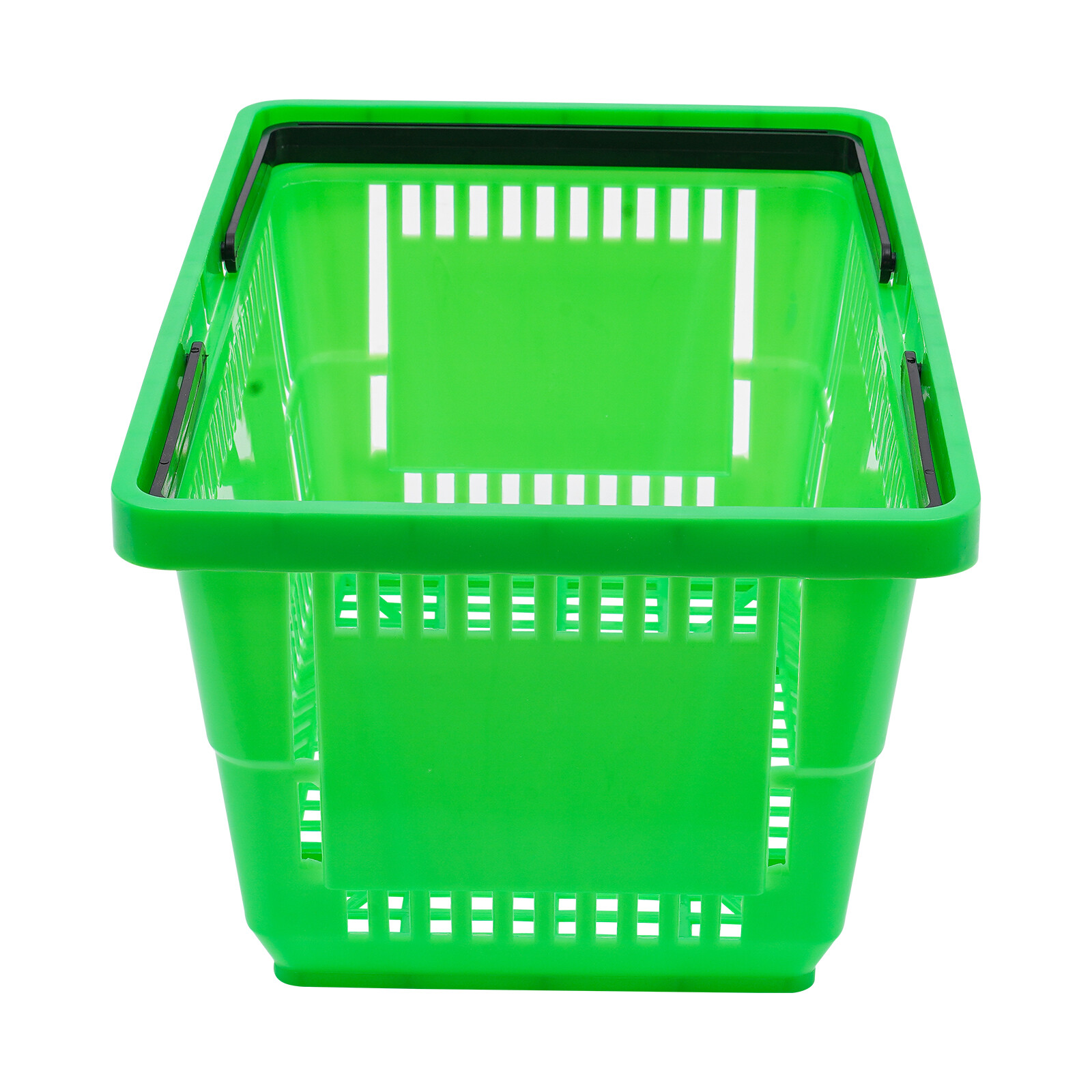 12PCS 28L Mesh Shopping Baskets with Handles Plastic Shopping Basket Portable
