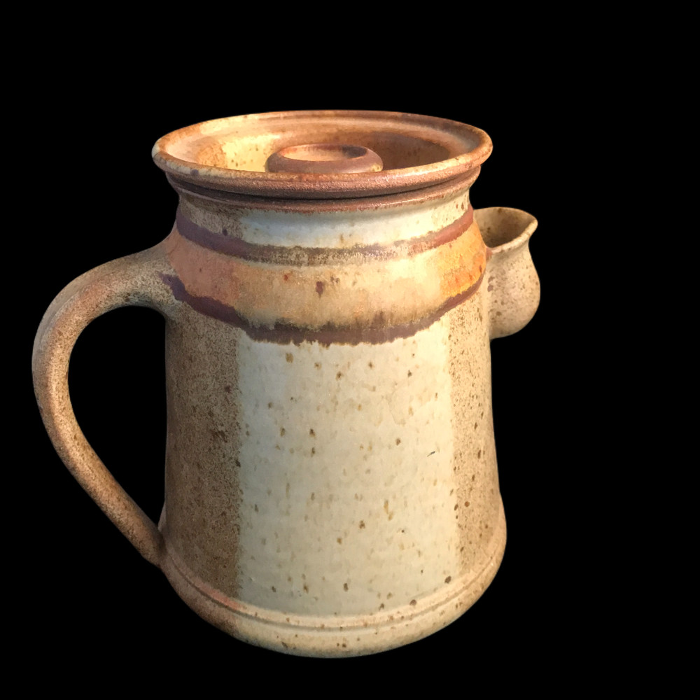 Studio Art Pottery Tea Pot, signed