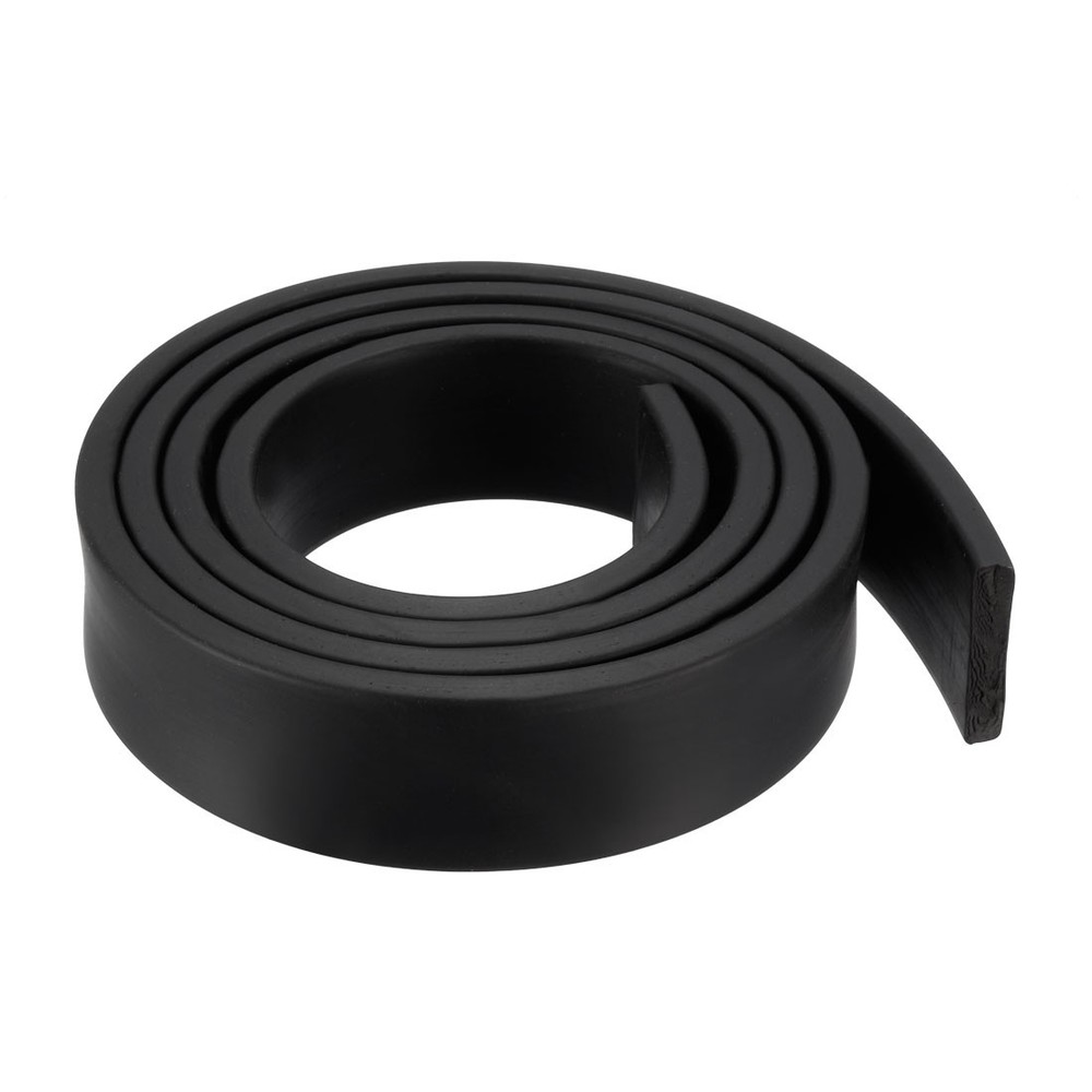 Solid Rectangle Rubber Seal Strip 25mm Wide 5mm Thick 1Meter Length Black