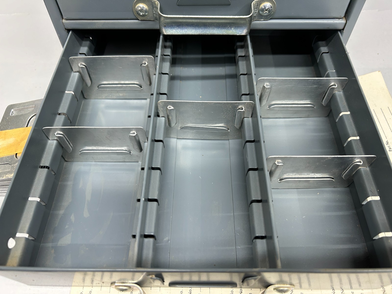 Machinist Metal 3 Drawer Divided Parts Organizer Hardware Storage Cabinet