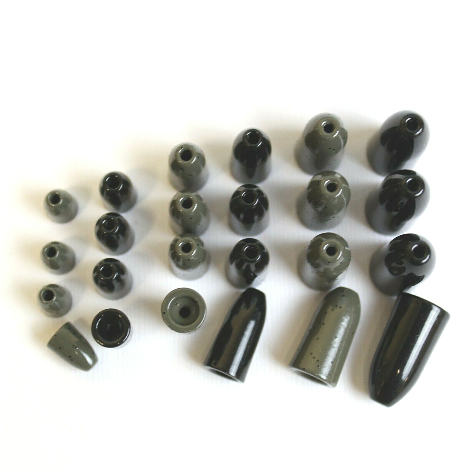 Dr Scotts Tungsten Bullet Worm Fishing Weights Hard Finish 10 Pack FAST SHIP