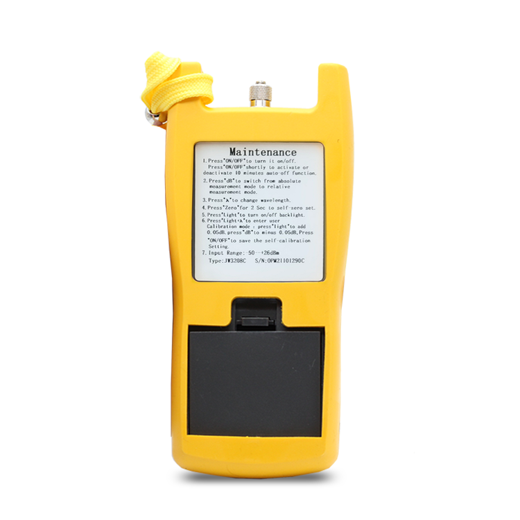 Optical Power Meter Fiber Optical Laser Light Source Power Meter Range -50~+26dB