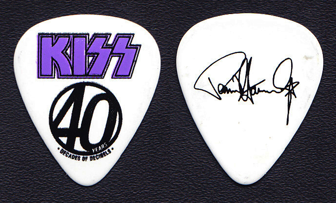 KISS Paul Stanley Signature White Guitar Pick - 2014-15 40th Anniversary Tour