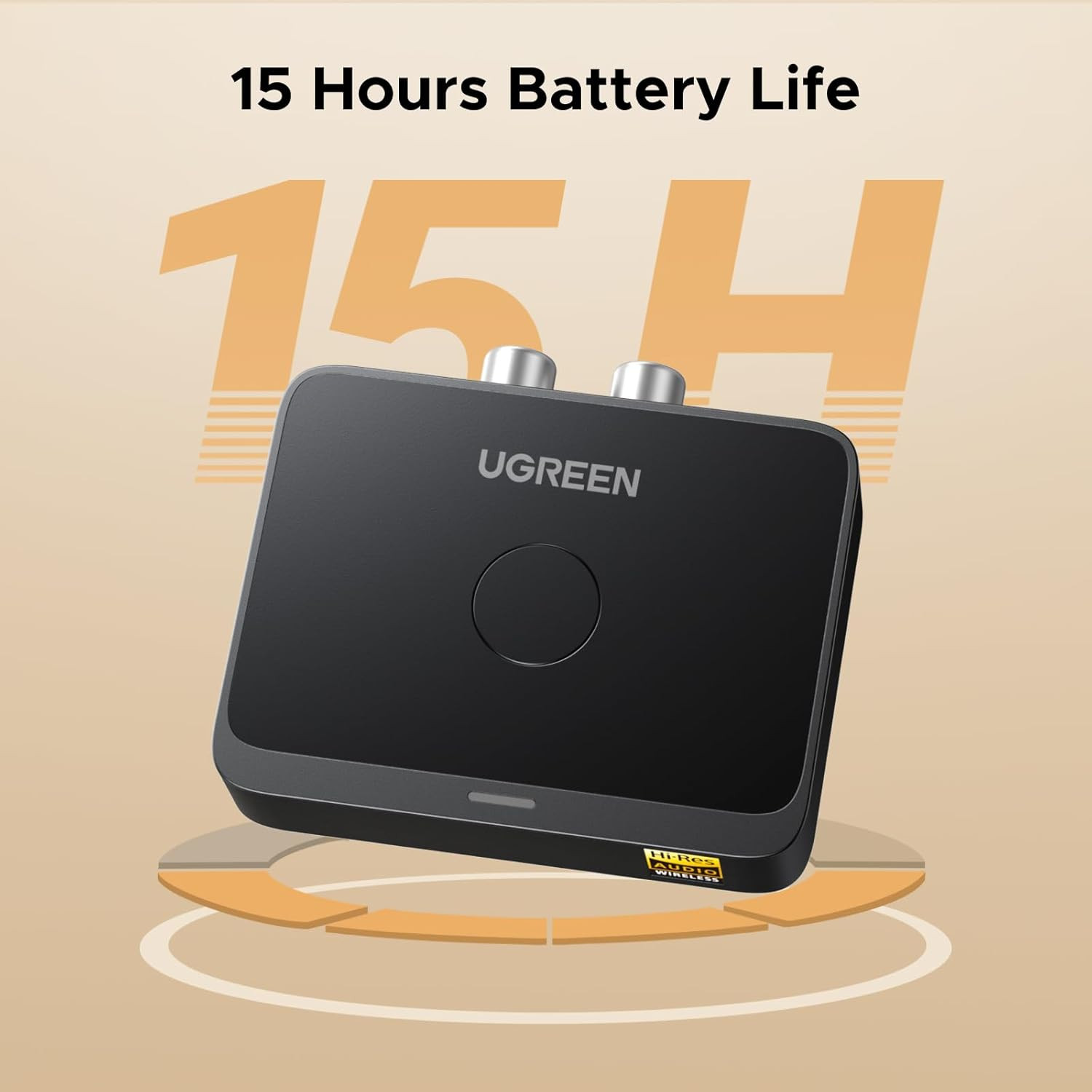 Bluetooth 6.0 Receiver with LDAC, Hi-Res Wireless Audio Adapter with Low Latency