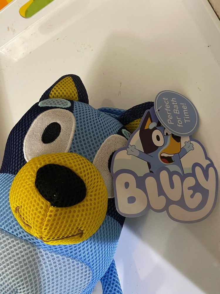 NWT BLUEY BATH TIME SQUISHY TOY BBC STUDIOS