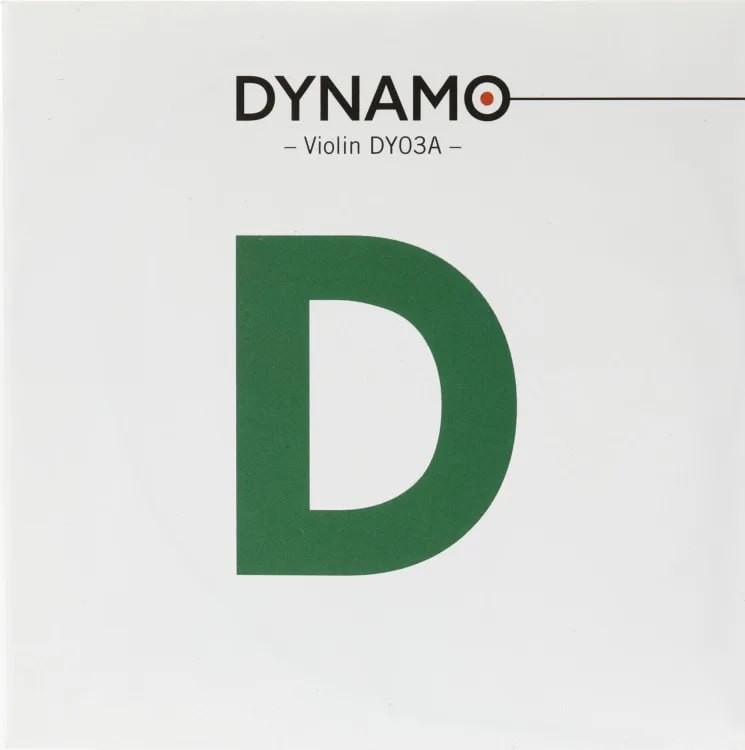Thomastik-Infeld DY03A Dynamo Violin Strings, D-Wire Silver Wrap, 4/4