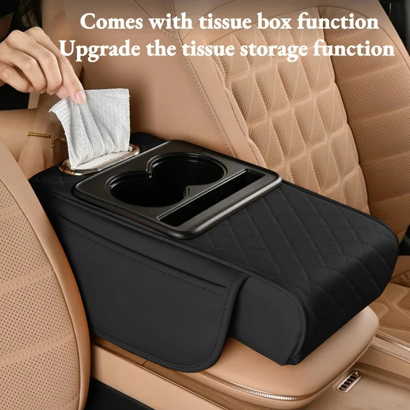 Auto Center Stunning Armrest Cushion with Secure Placement Pad