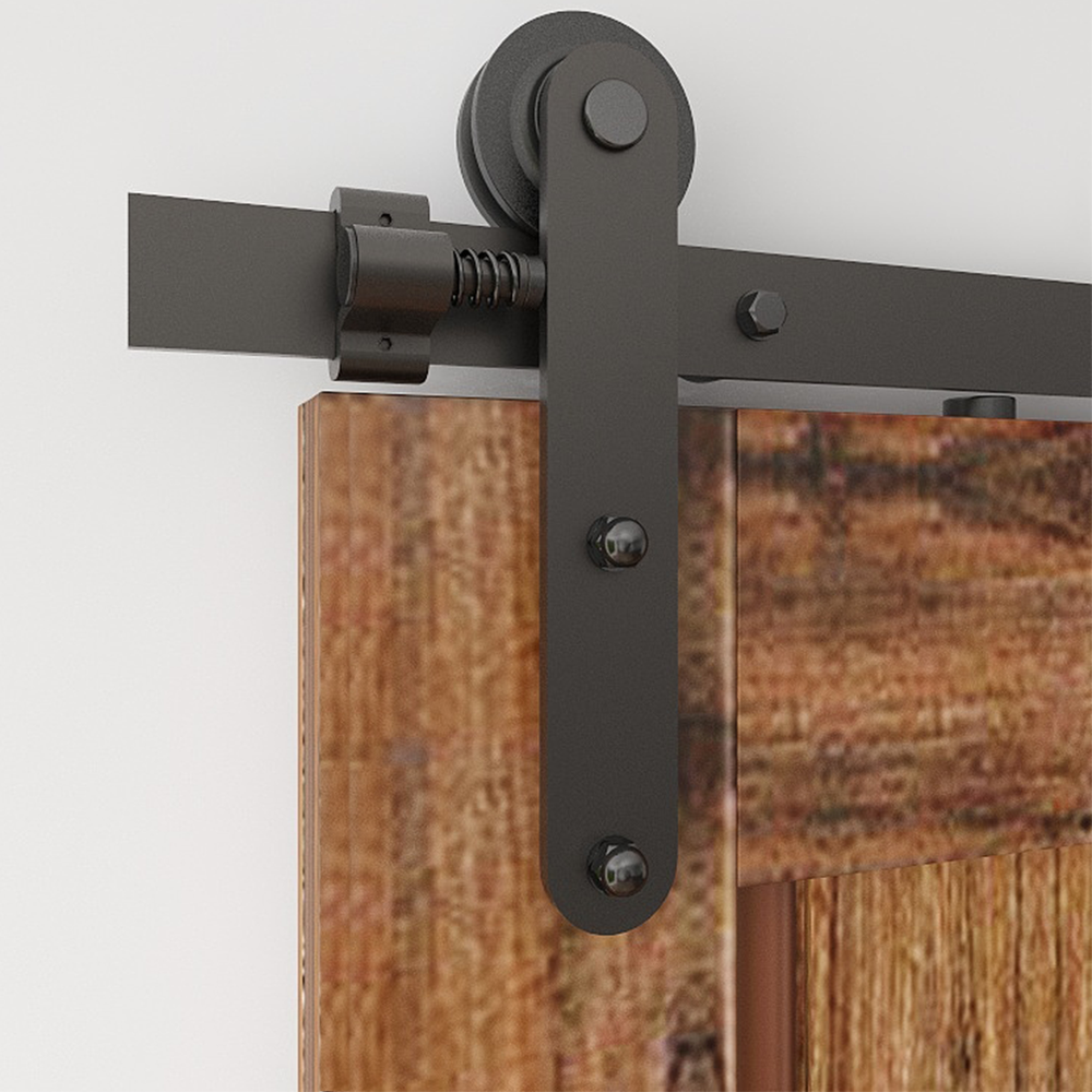 4-20FT Ceiling Mount Bracket Sliding Barn Door Hardware Track Kit Single/Double