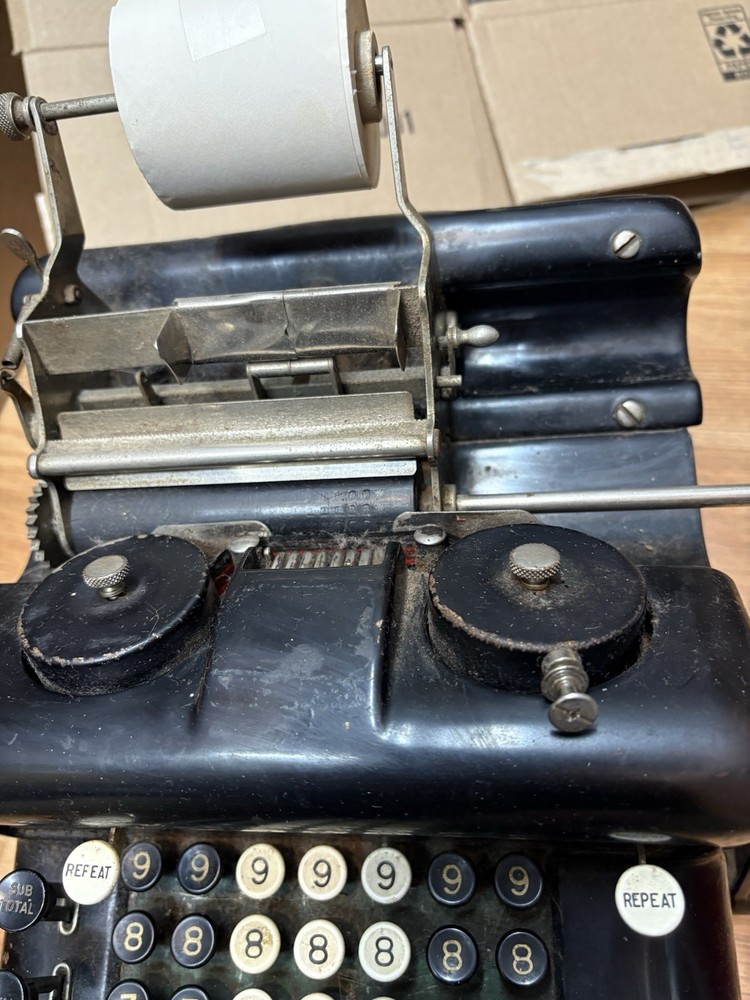 Antique Burroughs Adding Machine. Untested. Sold As Is. For Parts Only