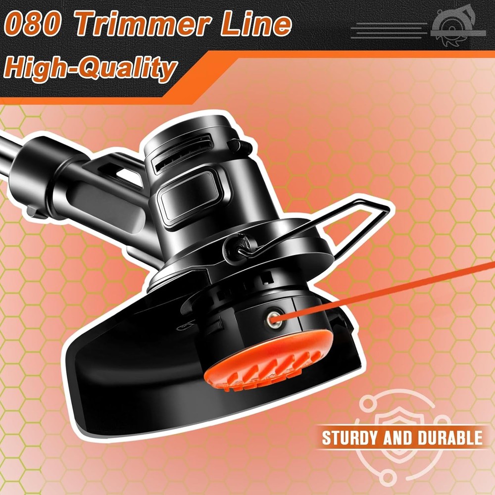 080 Trimmer Line, 080 Weed Trimmer Line, Weed Wacker String .080, Square Weed Ea