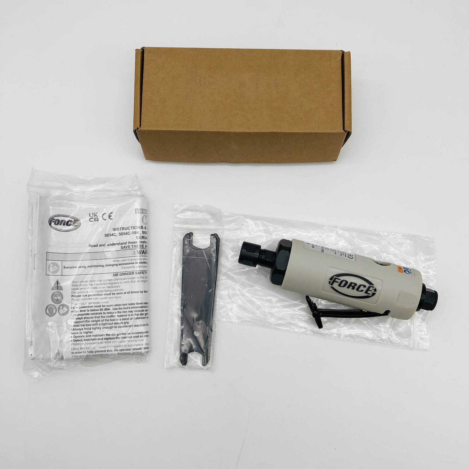 Sioux Snap On 5054C Straight Die Grinder 1/4 Collect 22000RPM 0.5HP Medium Duty