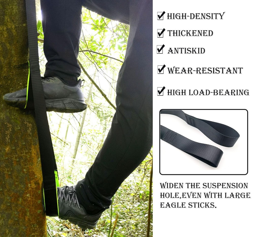 CRAFTJOY 2-Step Climbing Stick Aider, Tree Stand Steps,with Reflective Layer...