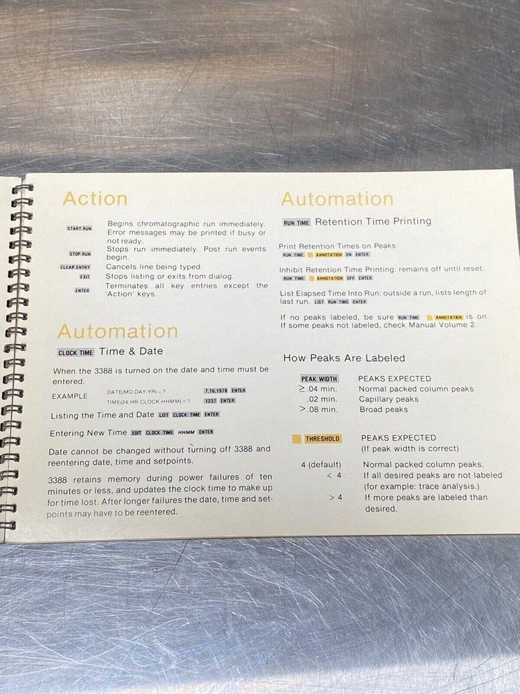 Hewlett Packard HP 3388 Integrator Help - Users Guide / Instruction Manual