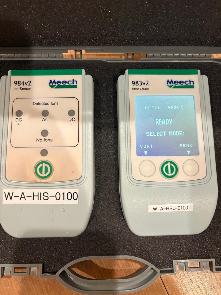 Meech Test Kit: 983v2 Static Locator & 984v2 Ion Sensor w/ Case