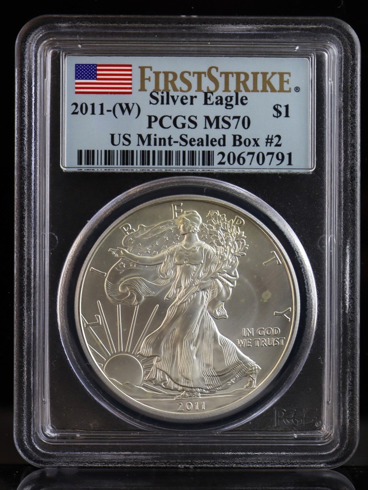 2011-(W) American Eagle US Mint Sealed Box# 2 PCGS MS70
