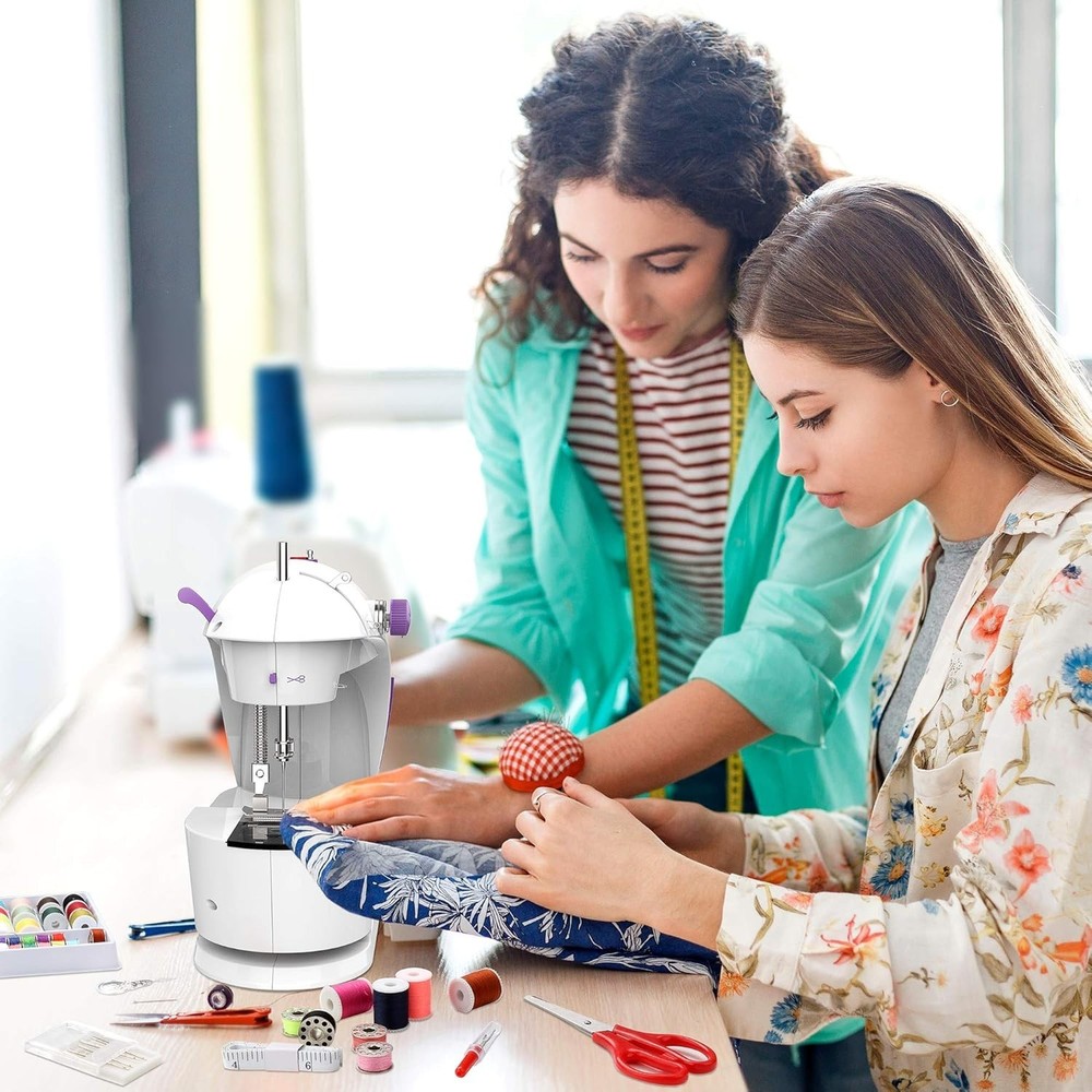 Compact Sewing Machine for Beginners with Complete Sewing Kit & Safety Features