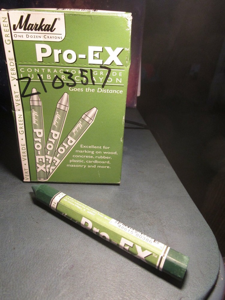 (6) Green Pro-EX® Premium Grade Lumber Crayon