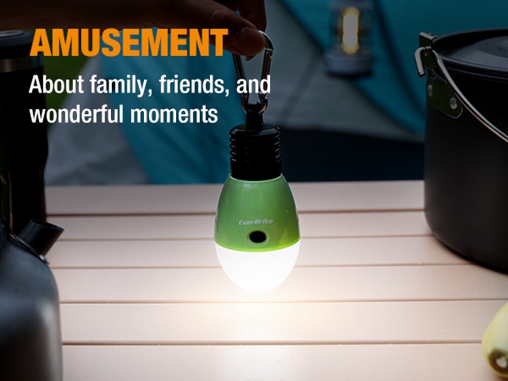 EverBrite 3PACK Rechargeable Camping LED Bulb USB LED Tent Light 3 Lighting Mode