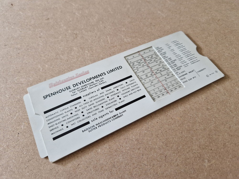 METRIVERTER SERIES M1763 MEASURING TOOLS SPENHOUSE DEVELOPMENTS LIMITED