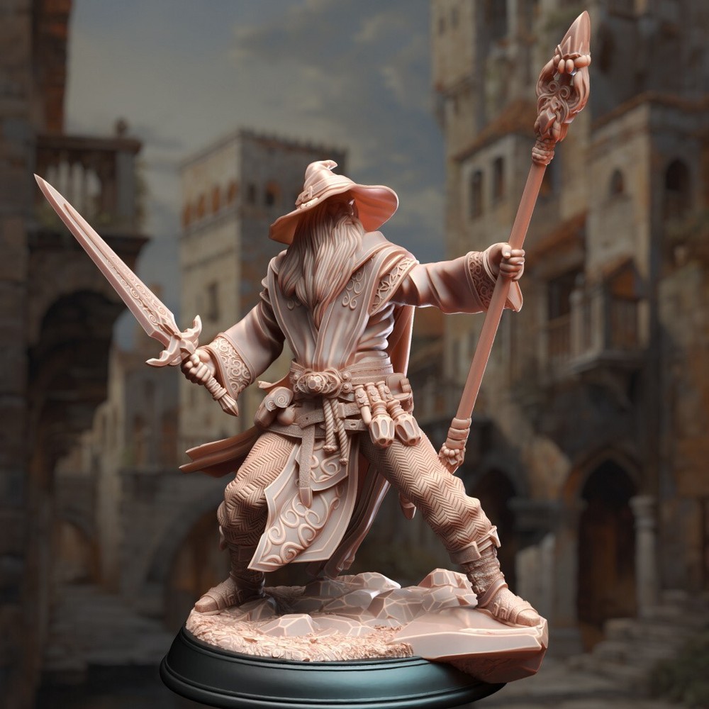 Artemis Human Wizard Sorcerer Miniature | D&D DnD