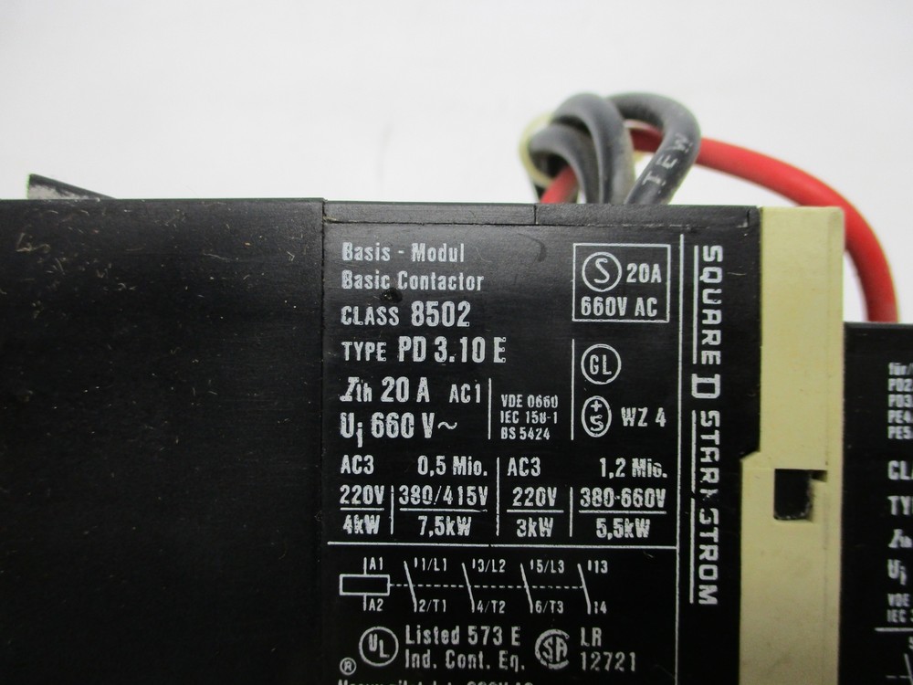 SQUARE D 8502PD3.10E CONTACTOR 24V NSNP