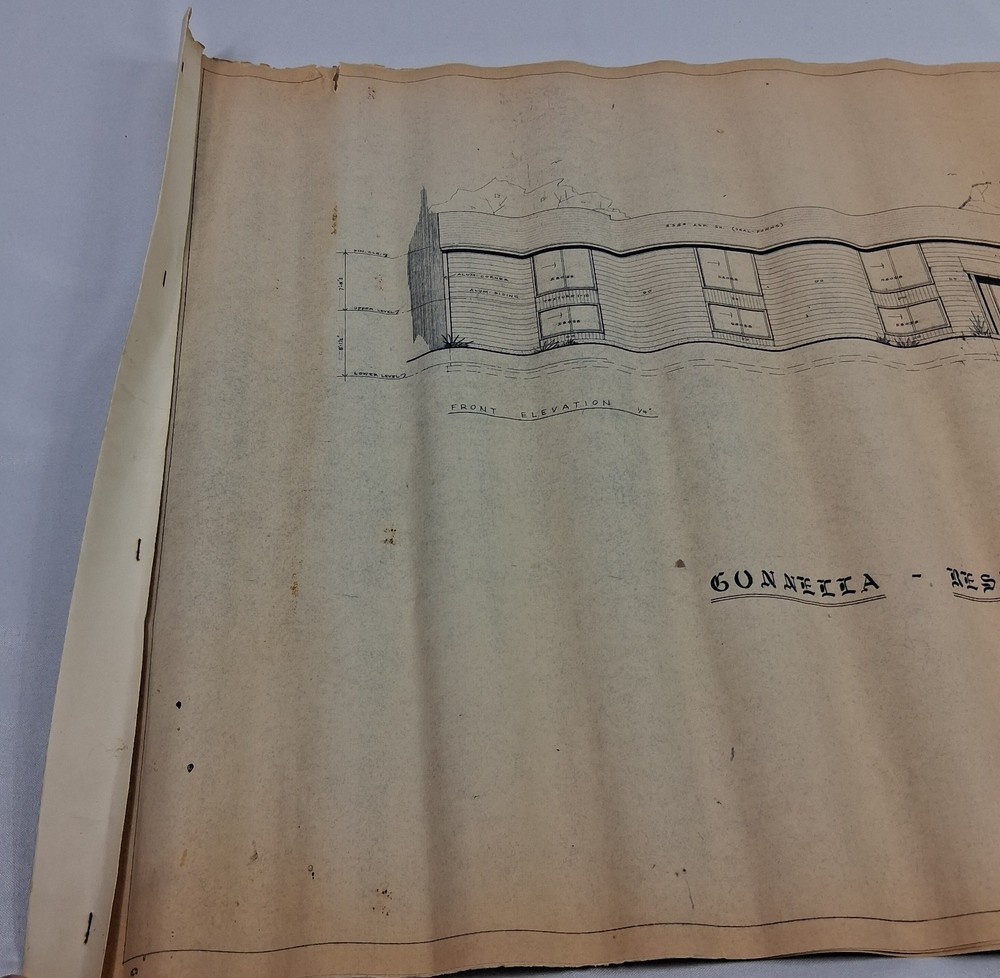 Mid Century Original 1969 Architectural Blueprints Drawings