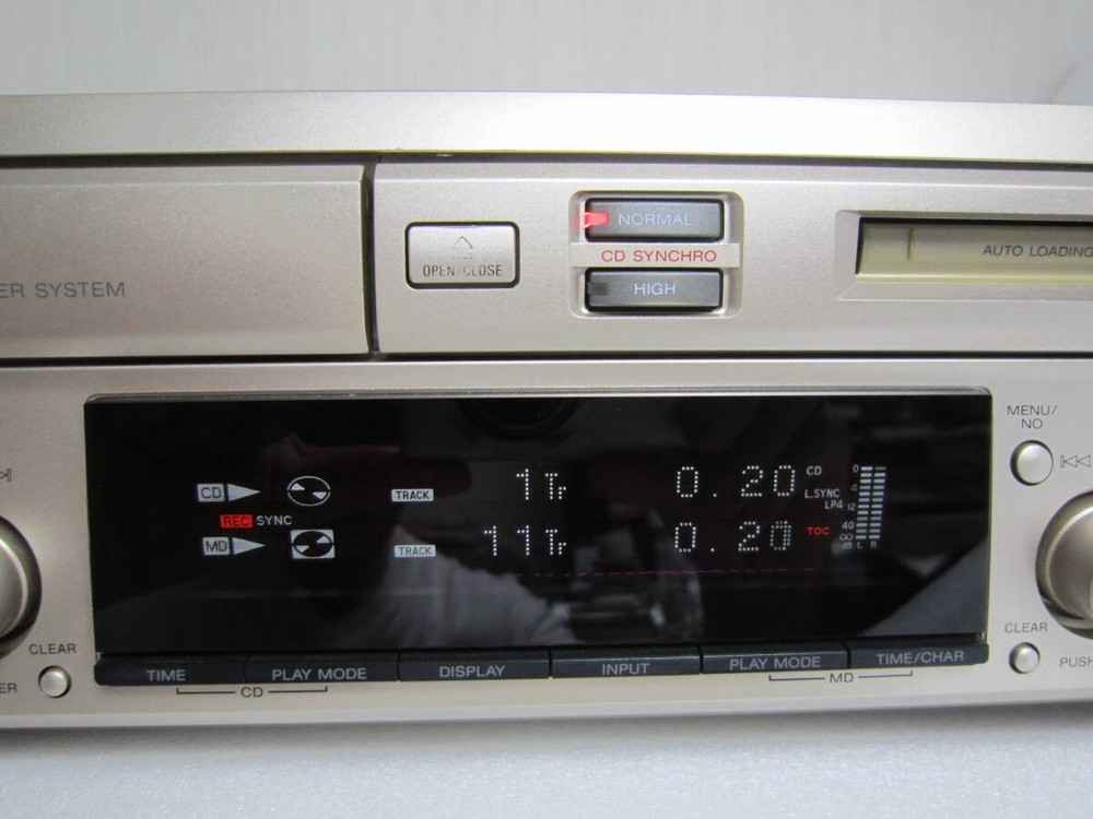 SONY MXD-D40 CD/MD Deck Main Unit Only MDLP PC Link MD Recorder