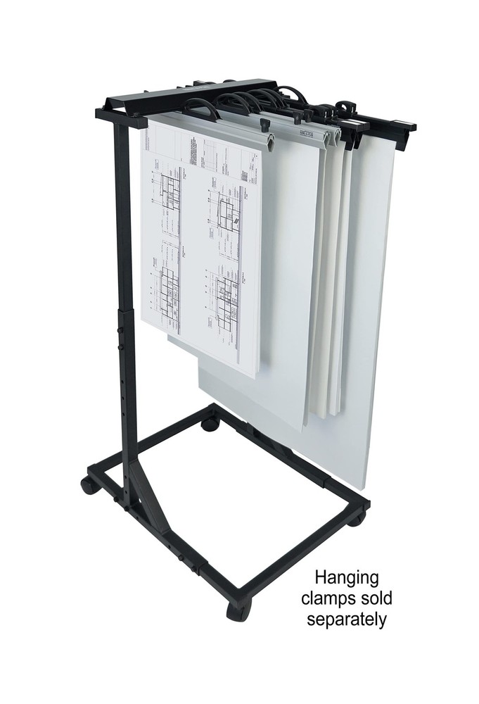Arnos Hang-A-Plan, Mobile Blueprint Storage Rack, Height Adjustable