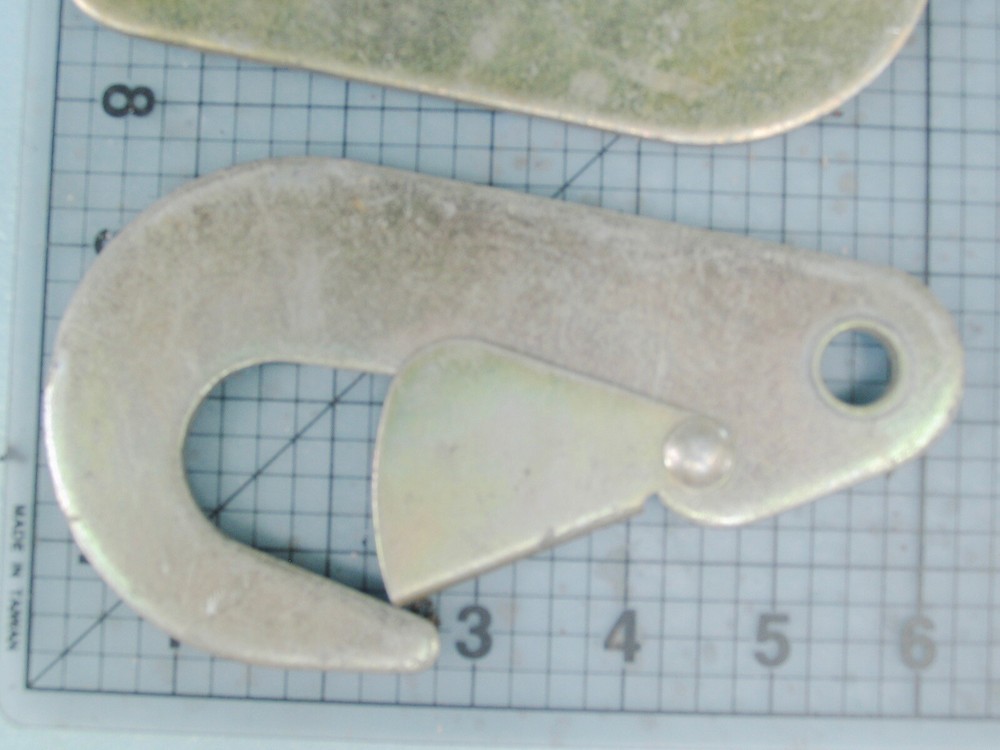 4 Large Flat Clamp Hooks